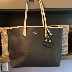 Coach Reversible Black/White Tote